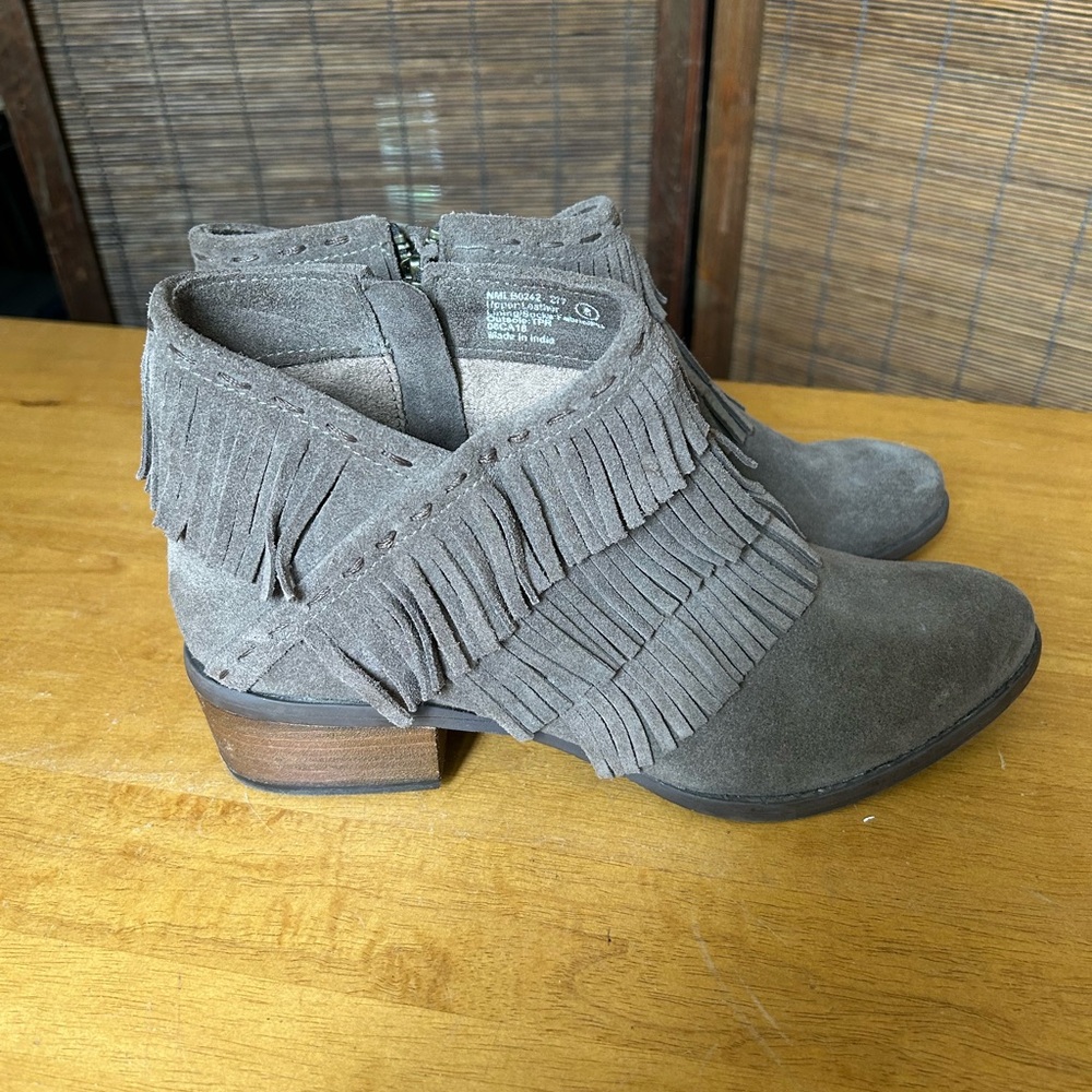 Naughty Monkey Fringe Ankle Boots
